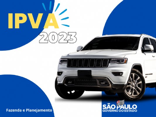 Governo mantém parcelamento em até 5 vezes para IPVA-2023 a proprietários de veículos paulistas